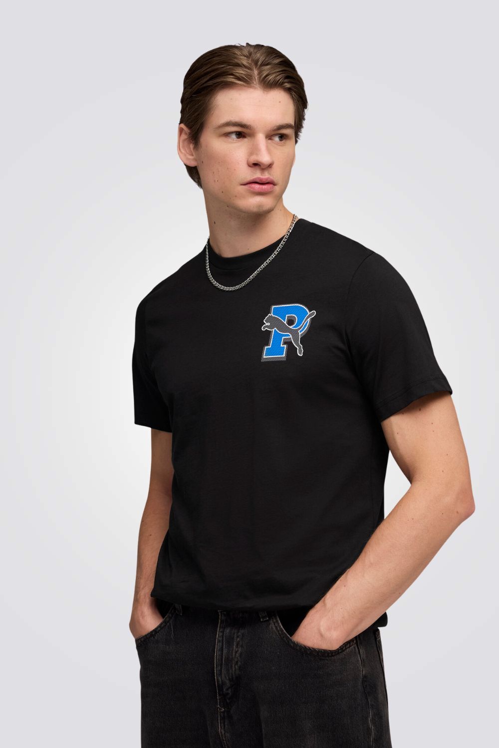 טישירט קצרה עם הדפס מעוצב לגברים | פומה