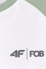 טישירט ארוכה עם הדפס ממותג לנשים | 4F