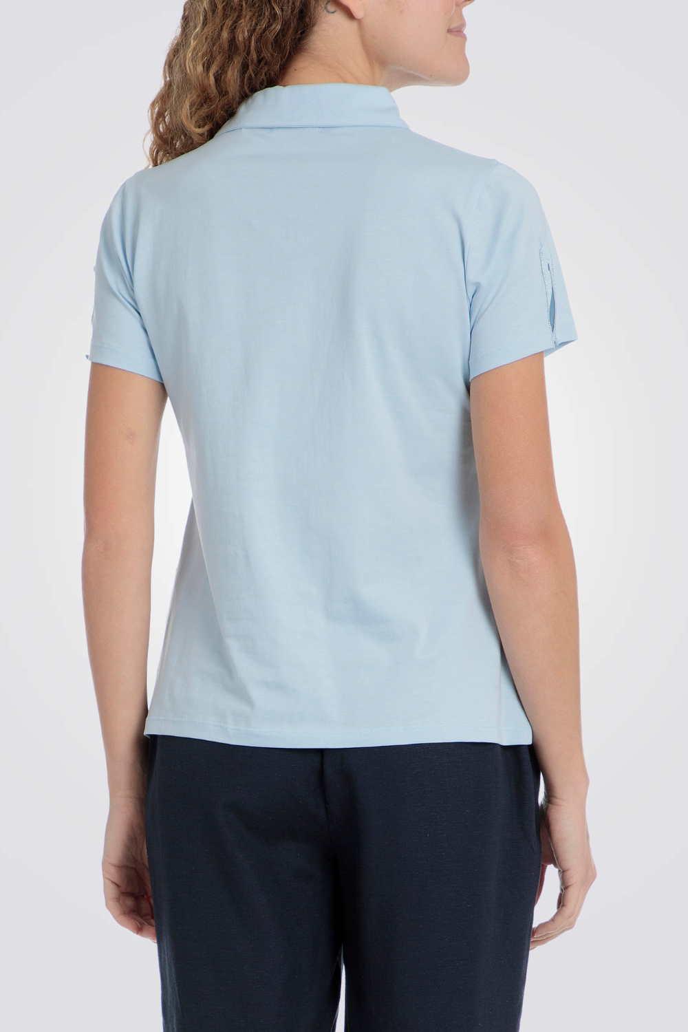 חולצת פולו עם אבני חן