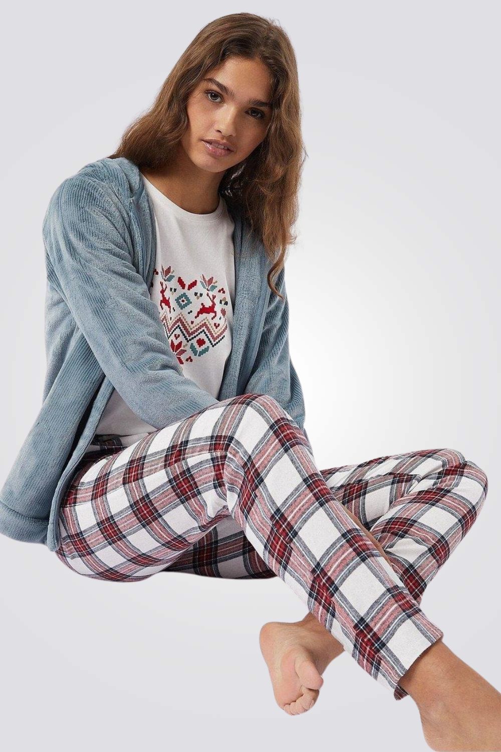 חליפת פיג'מה 3 חלקים ECHO