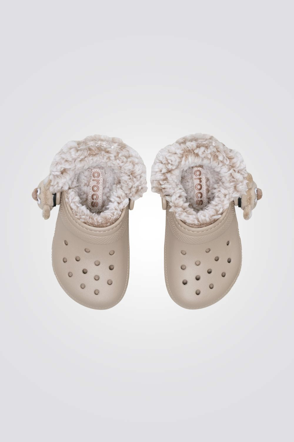 כפכפי פליז חמות לילדים במידות קטנות Classic Bear Plush Fleece Lined Clog T | קרוקס