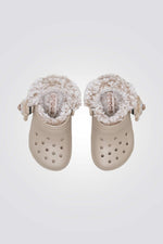 כפכפי פליז חמות לילדים במידות קטנות Classic Bear Plush Fleece Lined Clog T | קרוקס