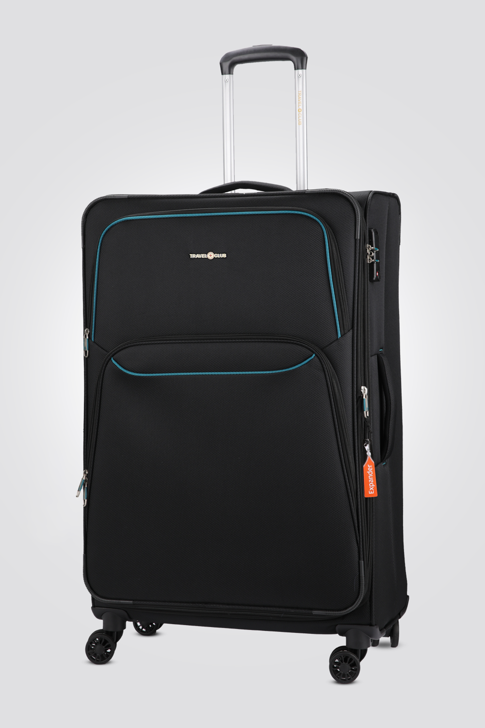 מזוודה גדולה מבד 28.5" בצבע שחור