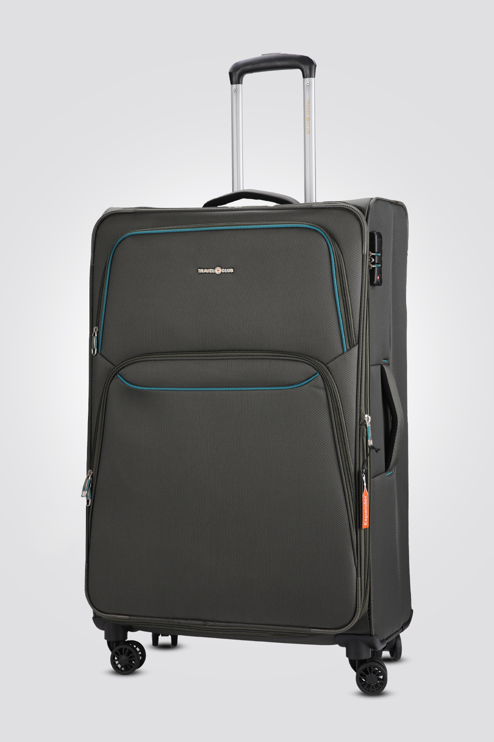 מזוודה גדולה מבד 28.5" בצבע זית