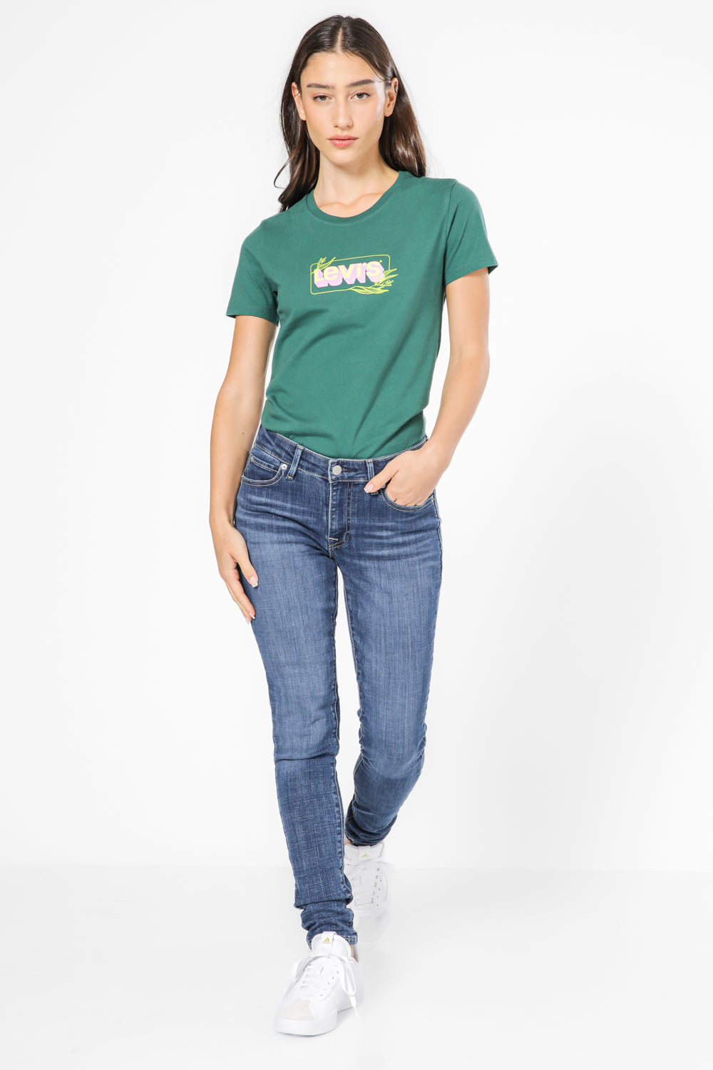 ג'ינס לנשים 711 SKINNY בצבע כחול