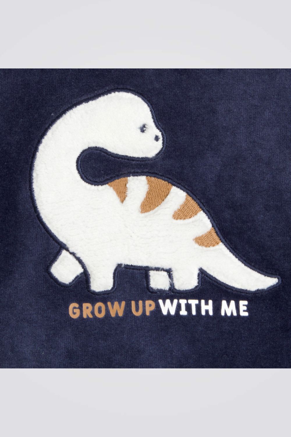 פיג'מת קטיפה לתינוקת בצבע נייבי