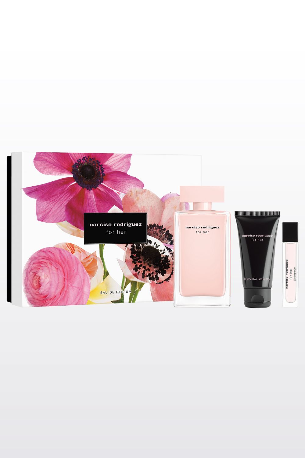 מארז בישום לאישה 100 מ"ל + 10 מ"ל + תחליב גוף 50 מ"ל FOR HER E.D.P