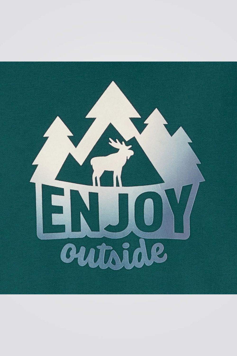 סווטשירט צווארון מעטפת לילדים בצבע ירוק