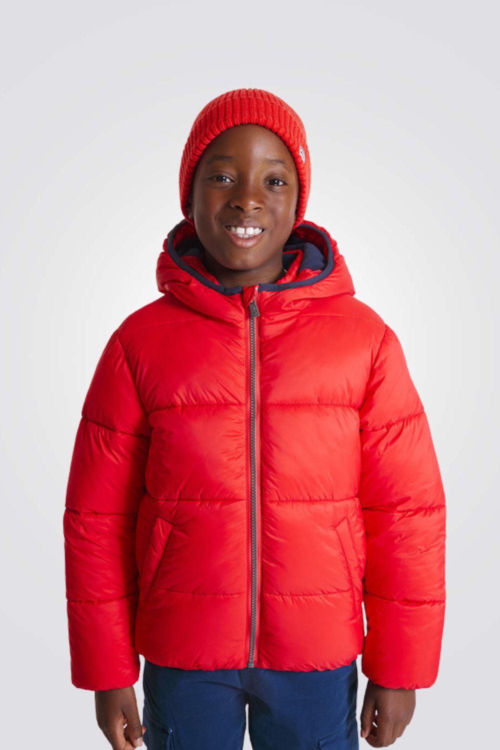 מעיל פוך לילדים בצבע כתום