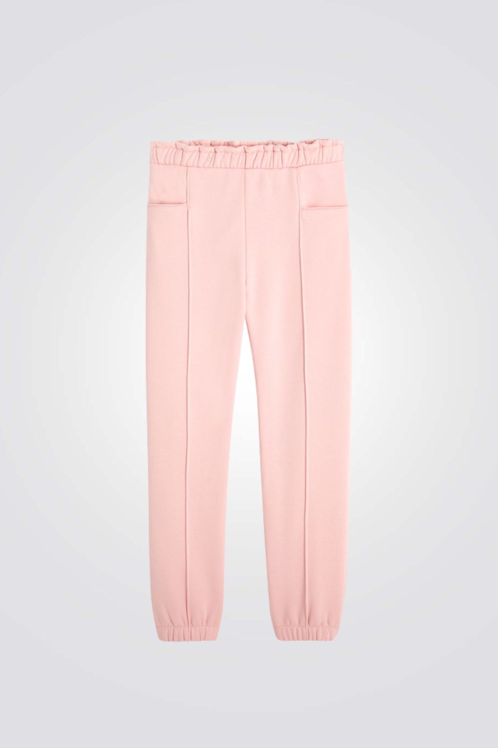 מכנסי טרנינג לילדות בצבע ורוד