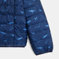 מעיל פוך דו צדדי לילדים בצבע כחול עם הדפס דינוזאורים - 5