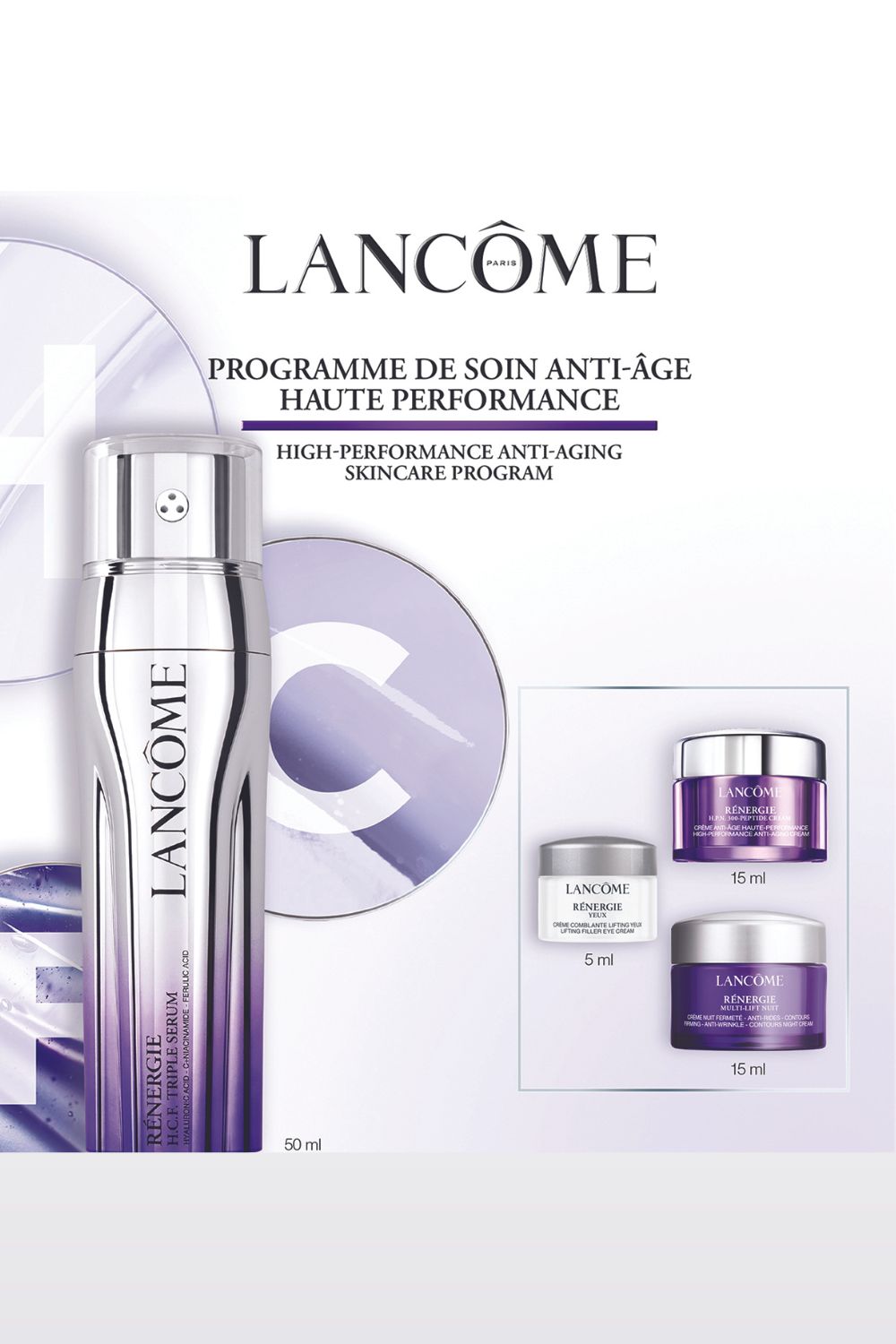 מארז טיפוח רנרג'י H.C.F. טריפל סרום