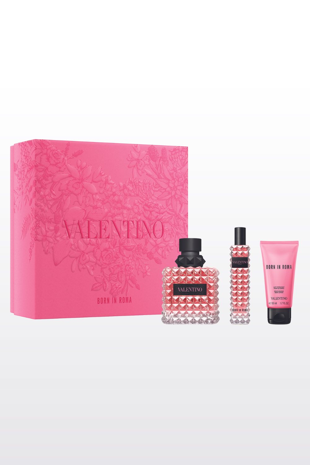 מארז בישום לאישה 90 מ"ל + 15 מ"ל + קרם לחות 50 מ"ל BORN IN ROMA DONNA E.D.P