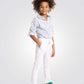 מכנסי צ'ינו לילדים בצבע לבן - 1