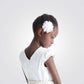 שמלה אלגנטית לילדות בצבע לבן וזהב - 3