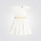 שמלה אלגנטית לילדות בצבע לבן - 2