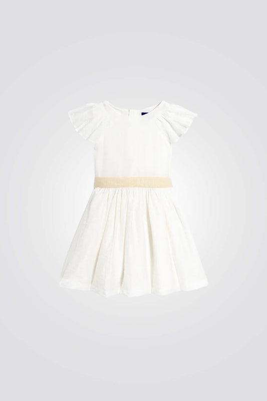 שמלה אלגנטית לילדות בצבע לבן