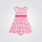 שמלה פרחונית בצבע ורוד לתינוקות - 2