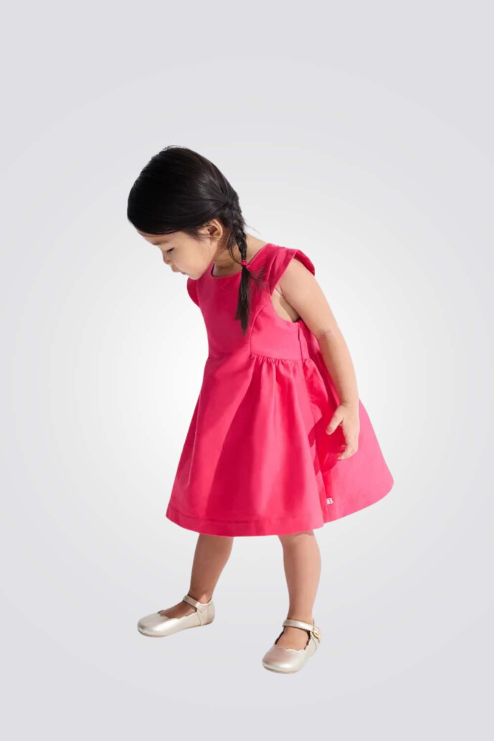 שמלה אלגנטית לתינוקות בצבע ורוד פוקסיה