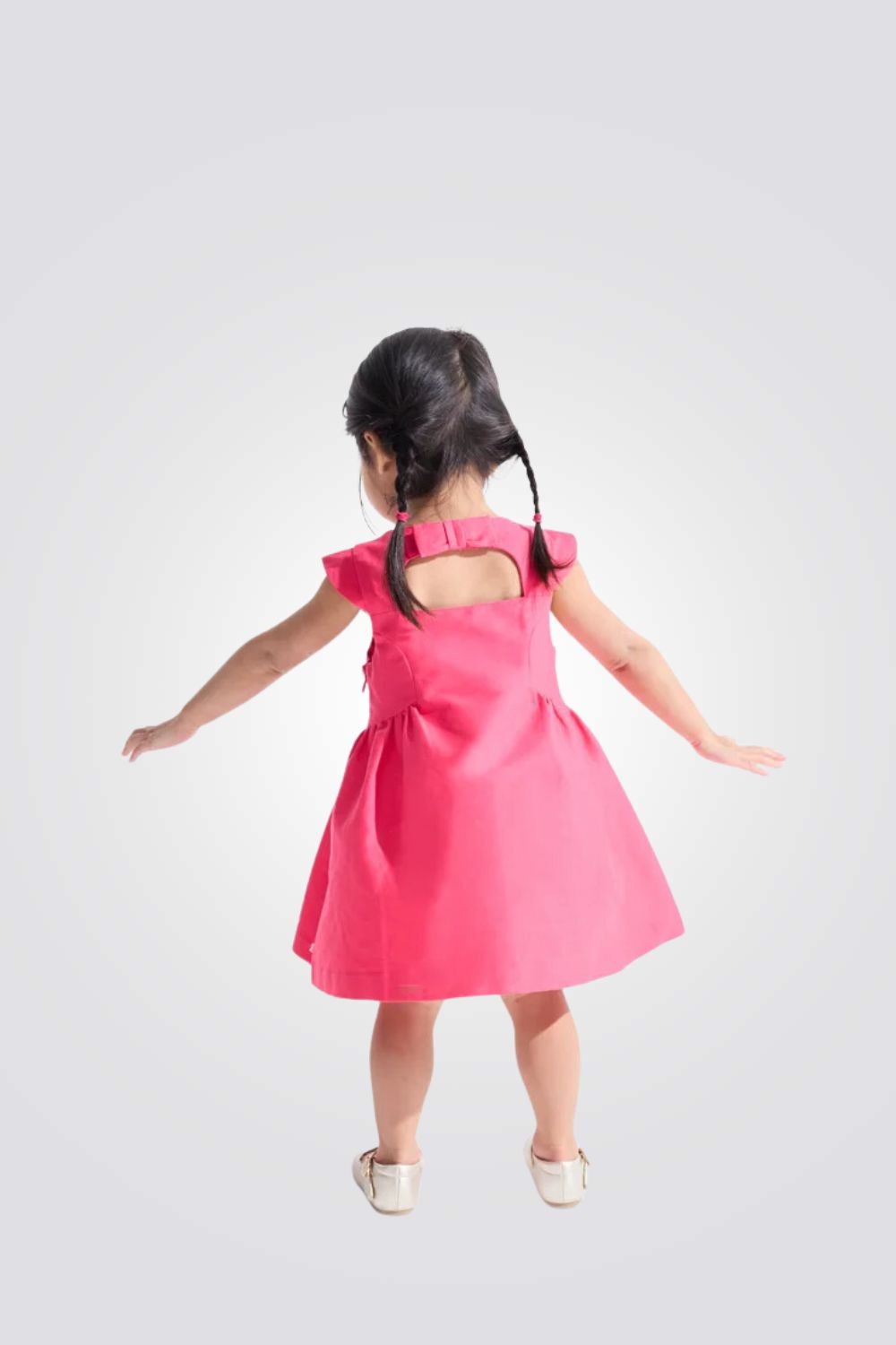 שמלה אלגנטית לתינוקות בצבע ורוד פוקסיה