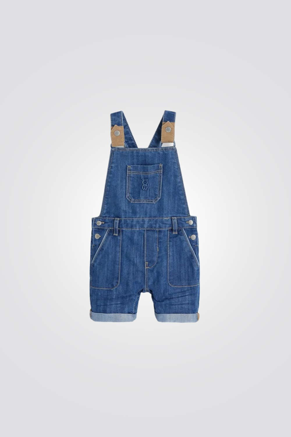 אוברול ג'ינס קצר לתינוקות