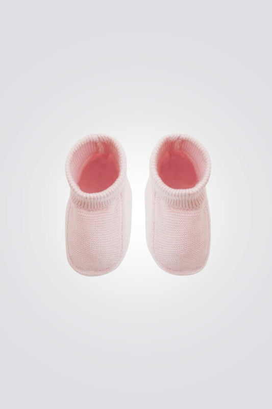 נעלי סריג לתינוקות בצבע ורוד