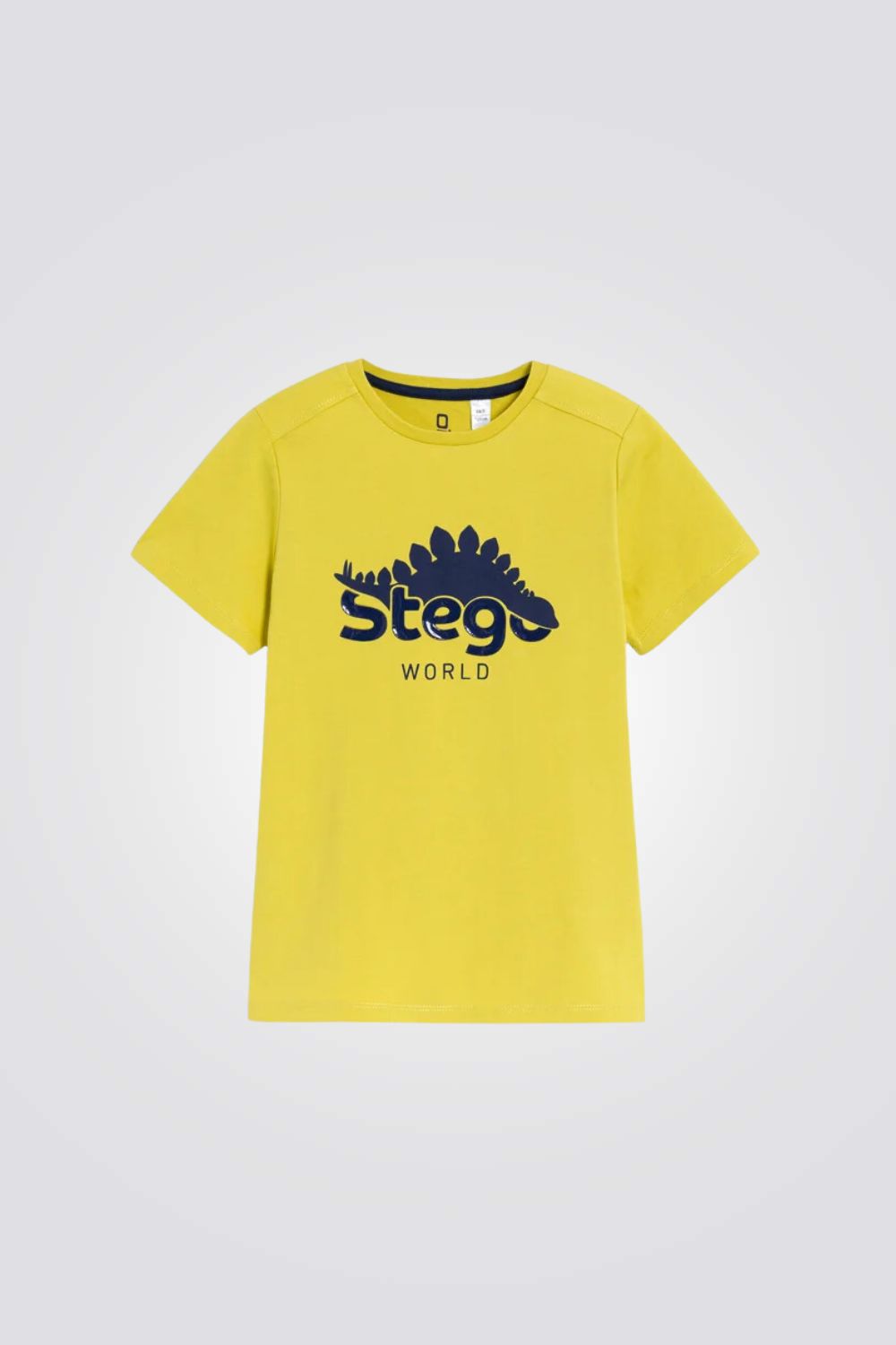 טישירט לילדים בצבע צהוב עם הדפס דינוזאור