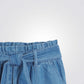 מכנסי ג'ינס לילדות עם חגורה - 2