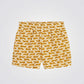 מכנסיים קצרים ילדות עם הדפס נמרים בצבע צהוב - 2