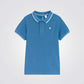 חולצת פולו לילדים בצבע כחול - 2