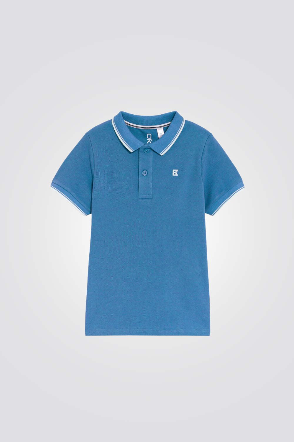 חולצת פולו לילדים בצבע כחול