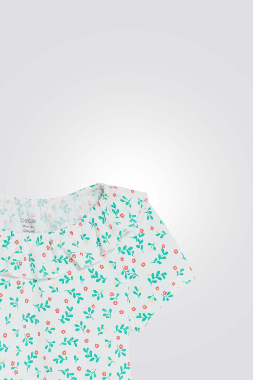 חולצה לתינוקות עם הדפס פרחוני