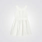 שמלה חגיגית לילדות בצבע לבן - 2