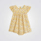 שמלה לתינוקות בצבע צהוב עם הדפס חיות - 2
