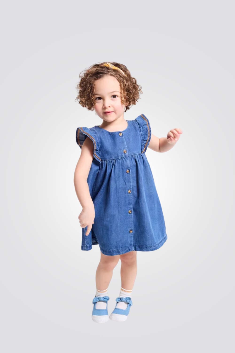 שמלת ג'ינס קצרה לתינוקות