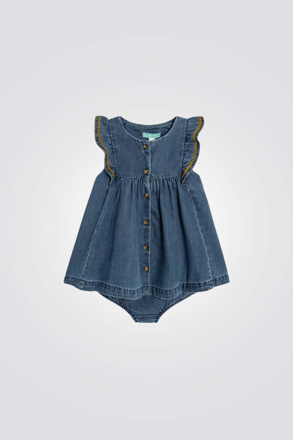 שמלת ג'ינס קצרה לתינוקות