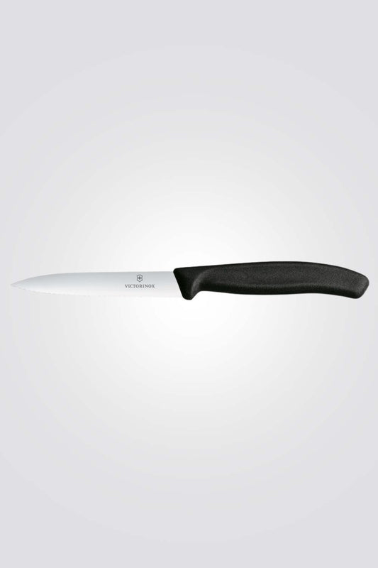 סכין ירקות שוויצרית, להב שפיץ משונן שחור