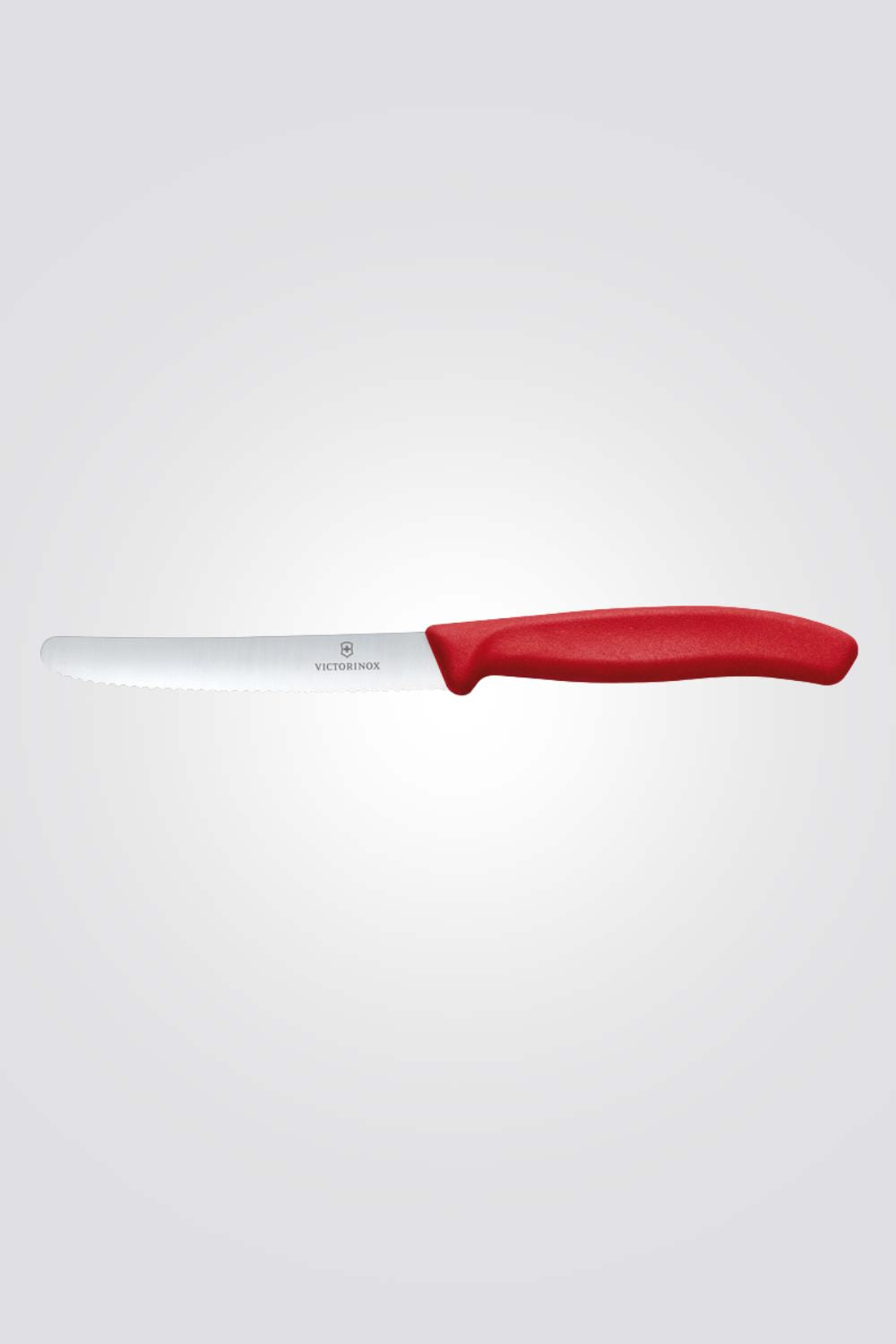 סכין ירקות שוויצרית, להב משונן עגול אדום