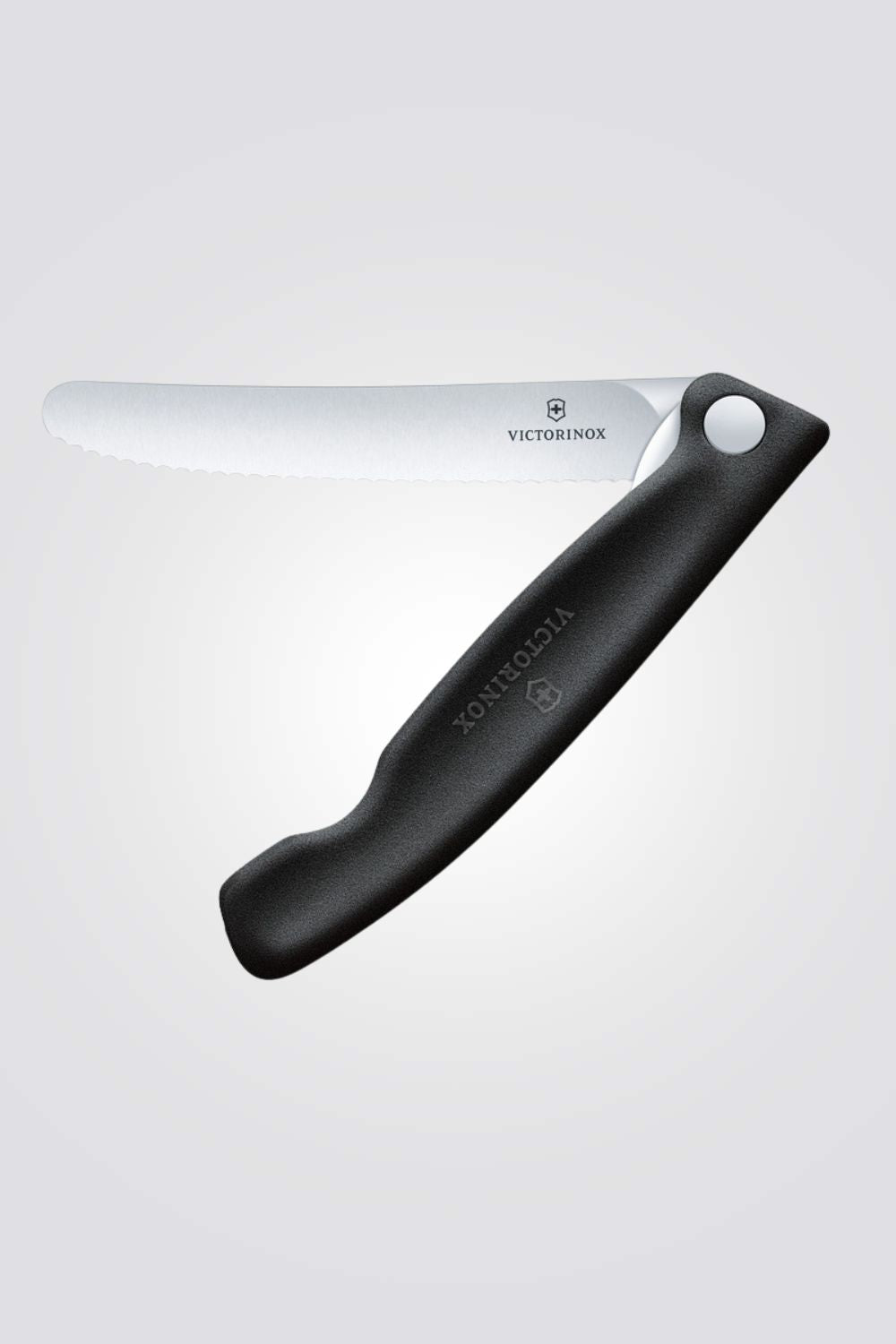 סכין ירקות מתקפלת להב משונן שחור