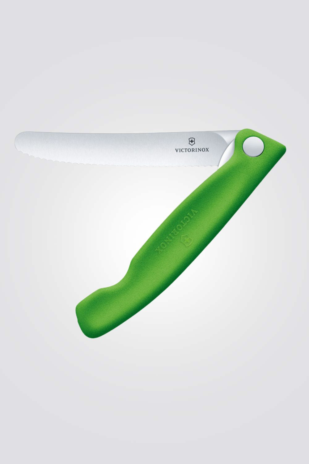 סכין ירקות מתקפלת להב משונן ירוק