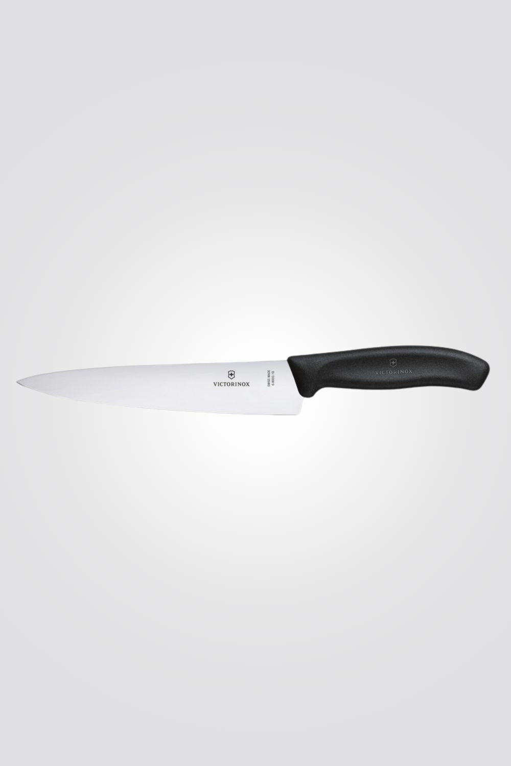 סכין שף ידית בצבע שחור