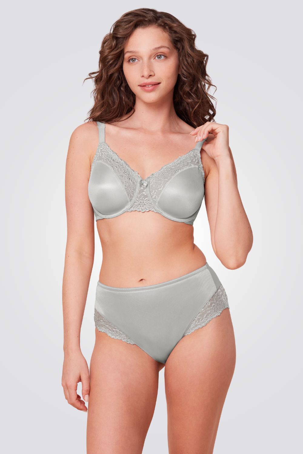 חזיית מינימייזר Ladyform Soft W X בצבע אפור כסוף