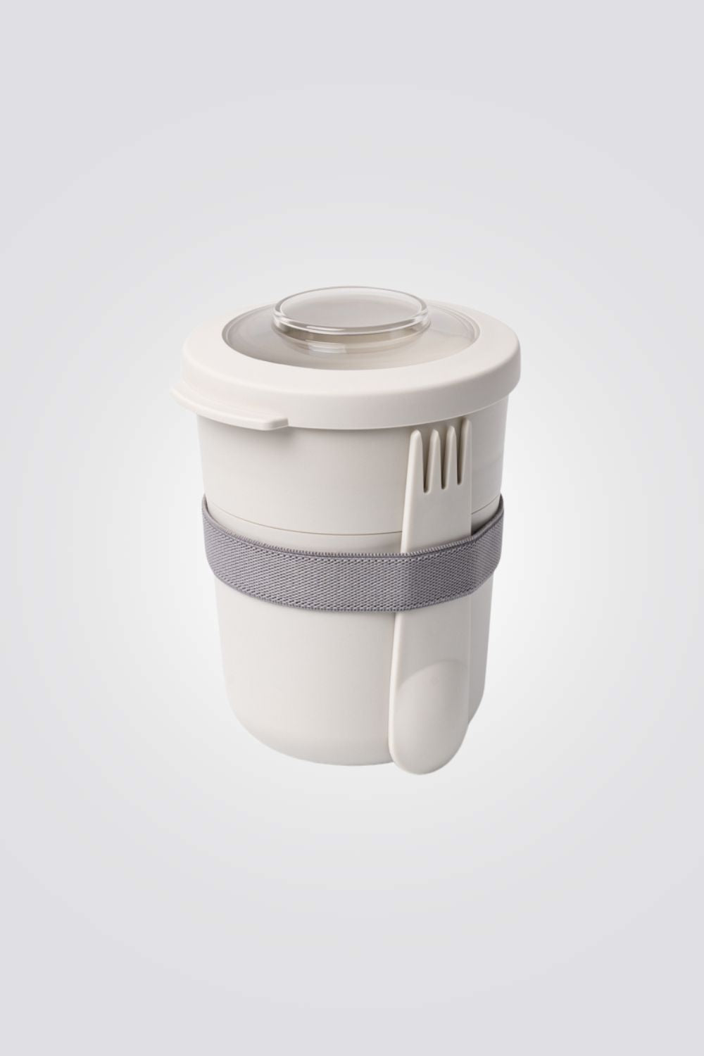 קופסת אוכל Morning & Noon עם כף מזלג בז’