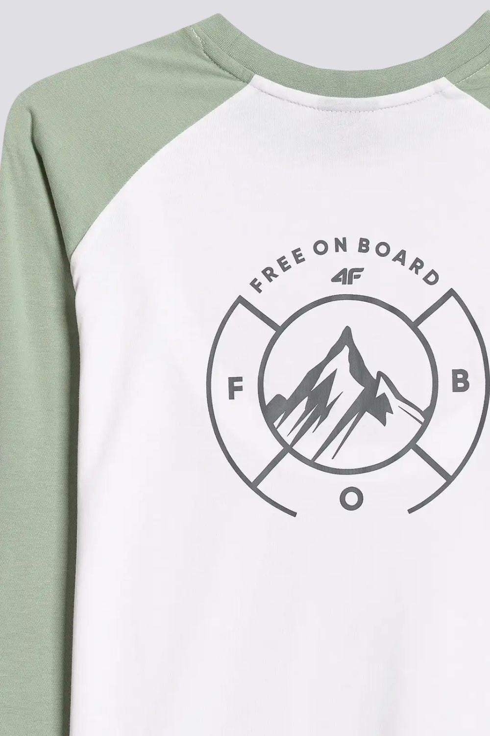 טישירט ארוכה עם הדפס ממותג לנשים | 4F