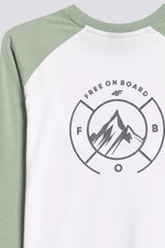 טישירט ארוכה עם הדפס ממותג לנשים | 4F