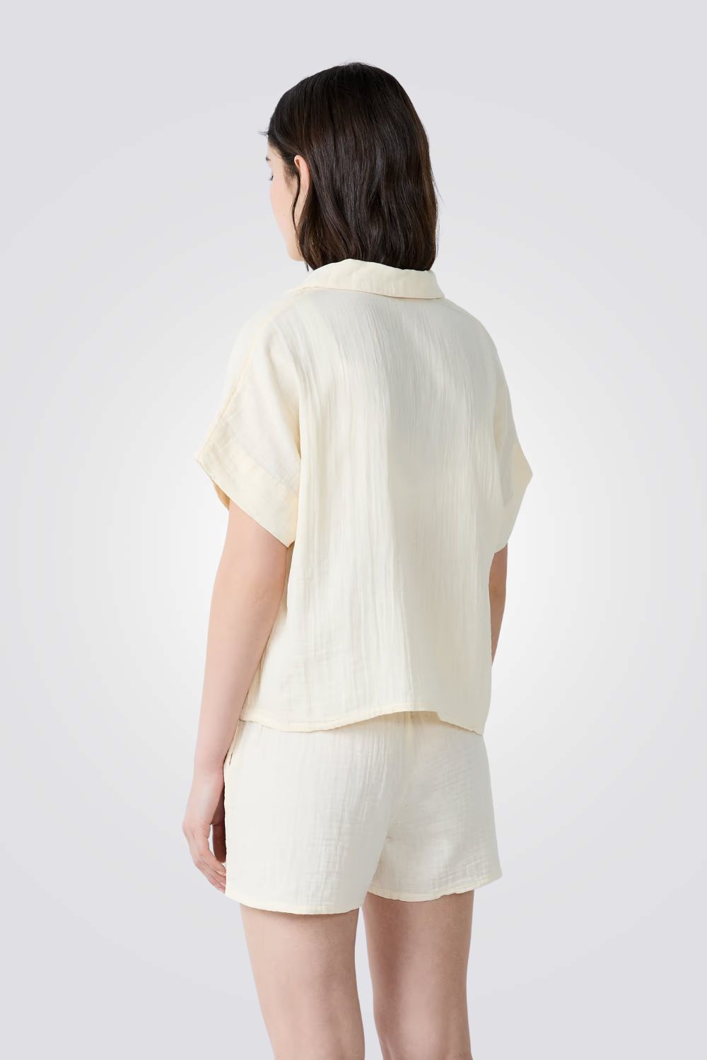 חולצת פיג'מה מכופתרת מכותנה VENICIA לנשים