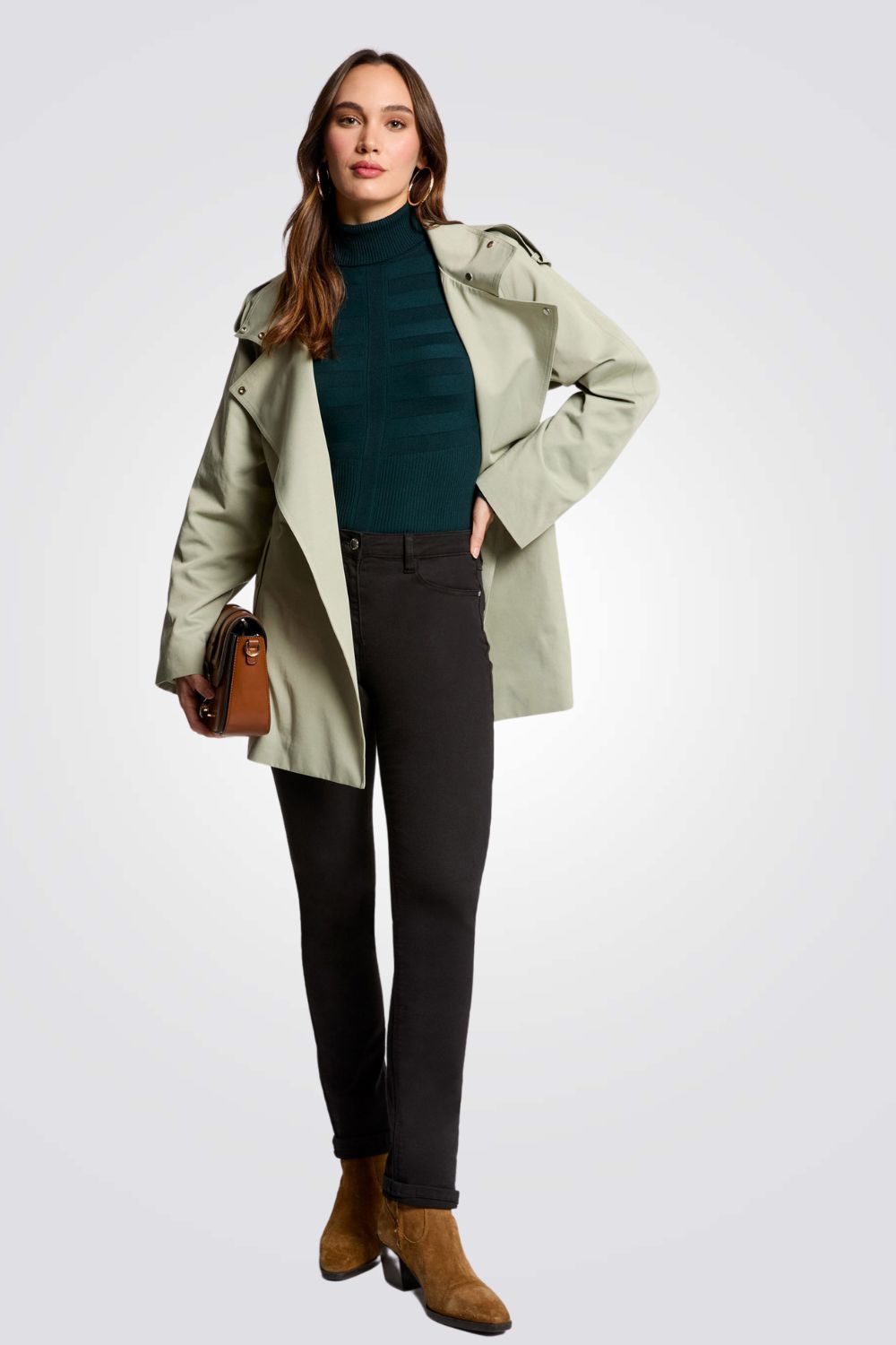 מכנסיים ארוכים גזרה ישרה