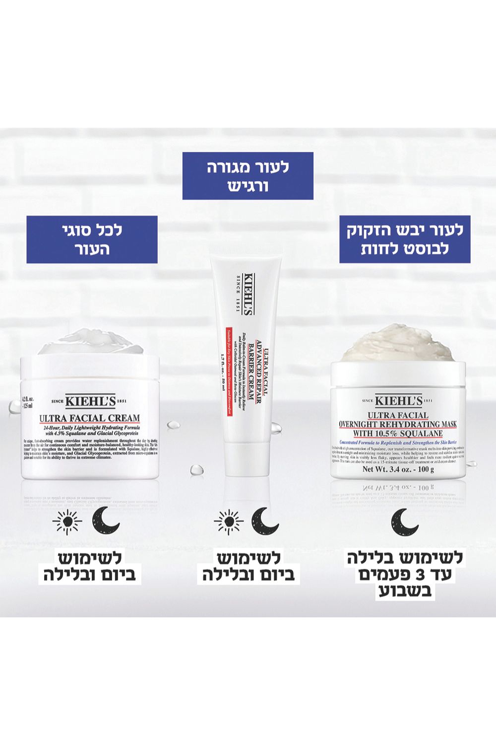 קרם לחות לפני 50 מ"ל ULTRA FACIAL