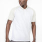 חולצת פולו רגלאן משולב בצבע לבן - MASHBIR//365 - 3