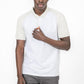 חולצת פולו רגלאן משולב בצבע לבן - MASHBIR//365 - 1